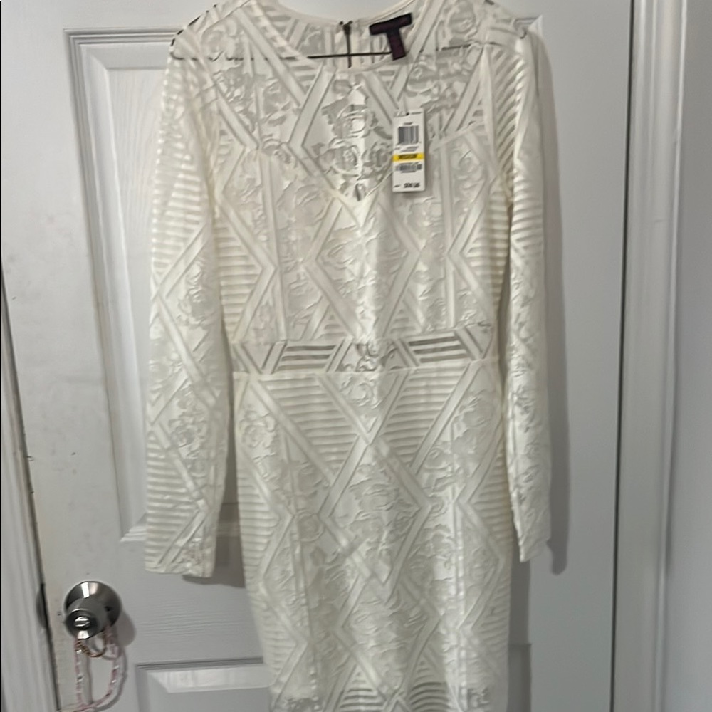 Elegant White Lace Dress